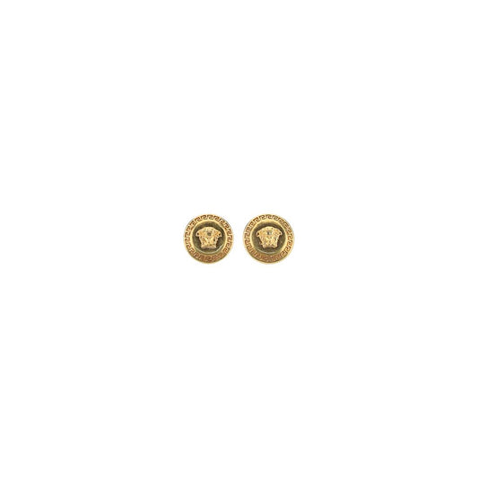 Versace Black Metal Earrings