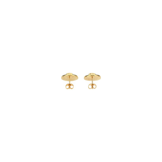 Versace Black Metal Earrings