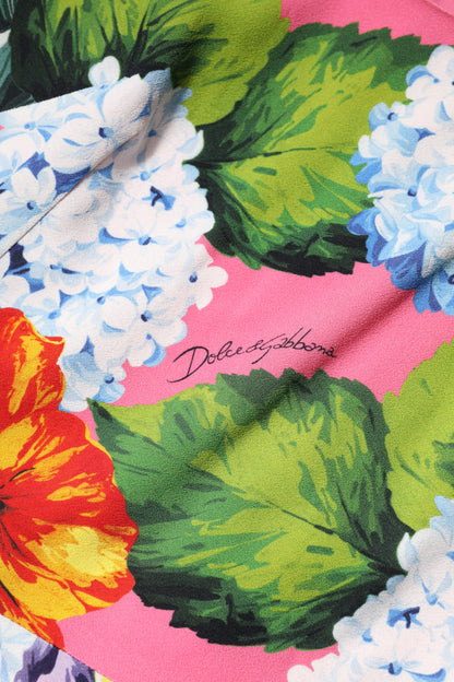 Dolce & Gabbana Multicolor Floral Sleeveless Sheath Dress