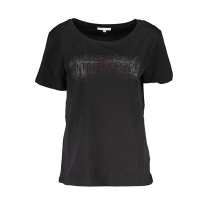 Patrizia Pepe Black Cotton Women T-Shirt