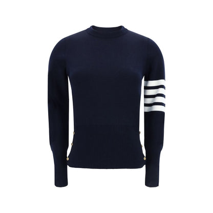 Thom Browne Blue Fleece Wool Sweatshirt