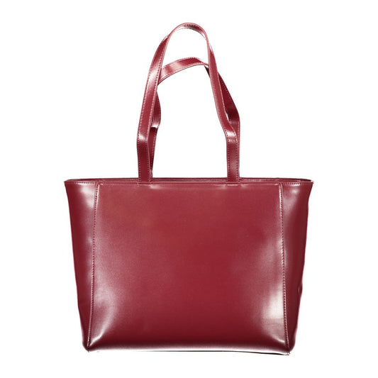 Mario Valentino Red Polyethylene Women Handbag