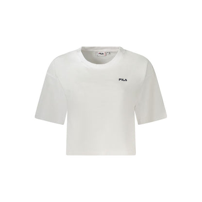 Fila White Cotton T-Shirt