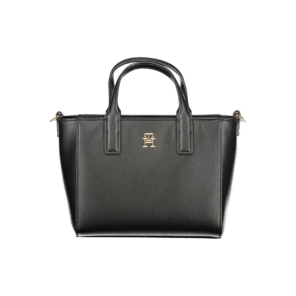 Tommy Hilfiger Black Polyester Women Handbag