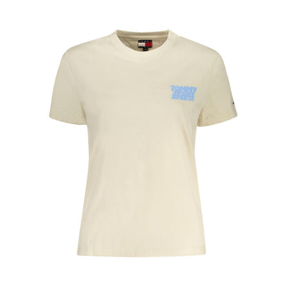 Tommy Hilfiger Beige Cotton Women T-Shirt