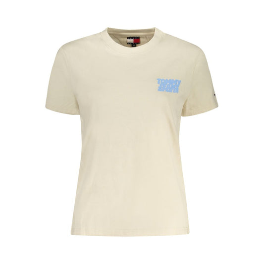 Tommy Hilfiger Beige Cotton Women T-Shirt