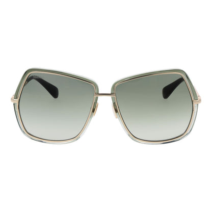 Max Mara Green Metal Sunglasses