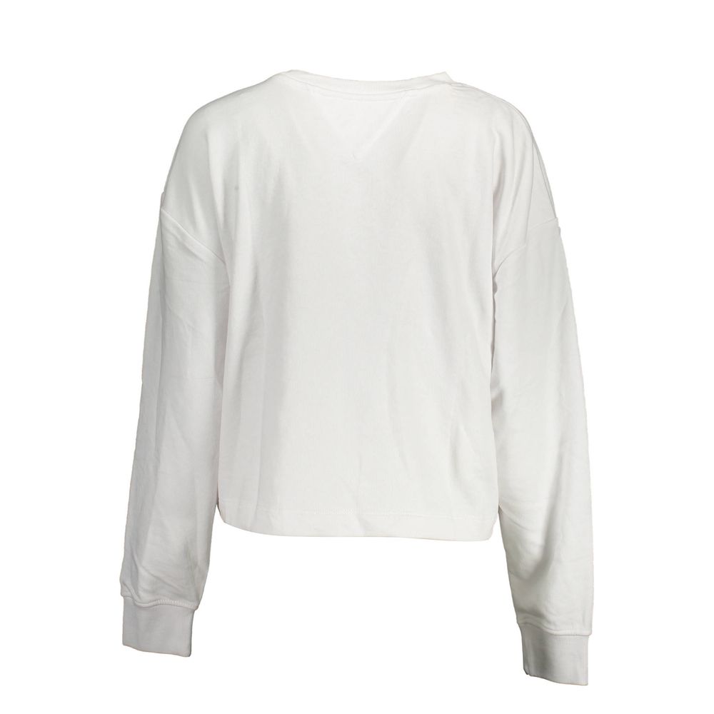Tommy Hilfiger White Cotton Sweatshirt