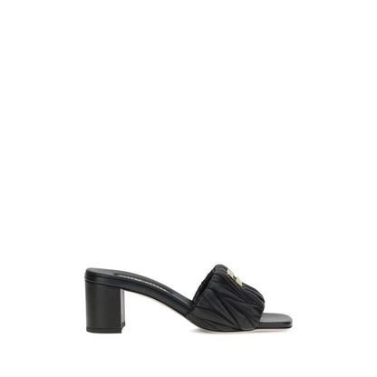 Miu Miu Logoed Sandals