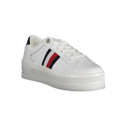 Tommy Hilfiger White Polyester Sneaker