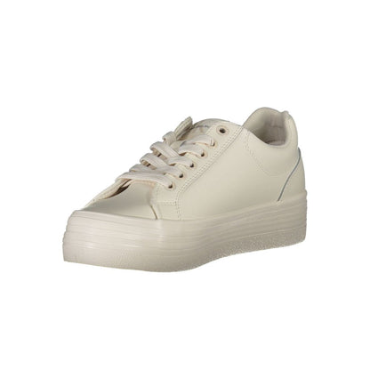 Calvin Klein White Polyester Sneaker
