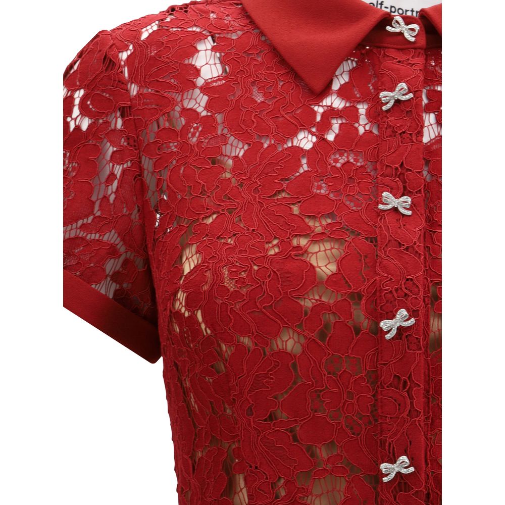 Self-Portrait Lace midi Dress