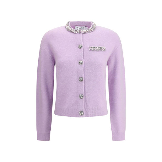 Self-Portrait Jeweled Cardigan