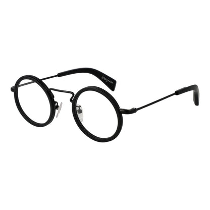 Yohji Yamamoto Black Unisex Glasses Frame