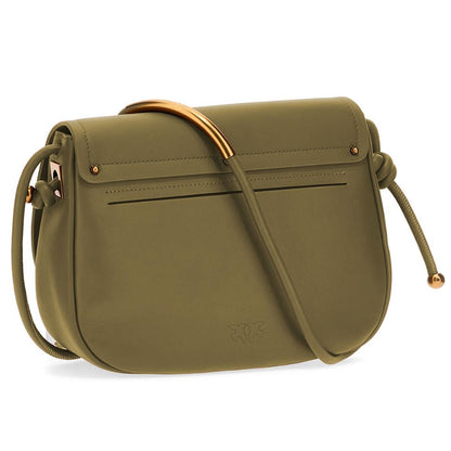 PINKO Green Leather Crossbody Bag