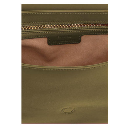 PINKO Green Leather Crossbody Bag