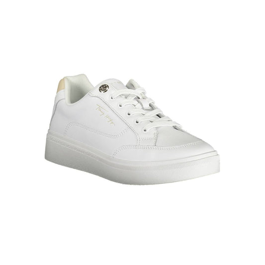 Tommy Hilfiger White Polyester Sneaker
