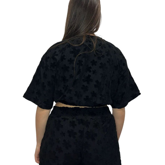 Comme Des Fuckdown Black Cotton Women Sweater