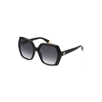 Furla Black Acetate Women Sunglasses