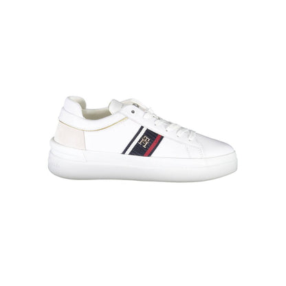 Tommy Hilfiger White Polyester Sneaker