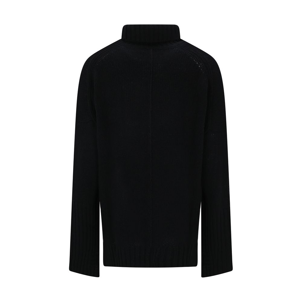 Zadig & Voltaire Black Merino Wool Sweatshirt