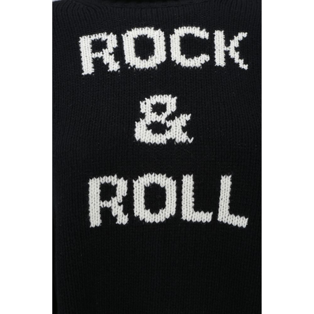 Zadig & Voltaire Black Merino Wool Sweatshirt