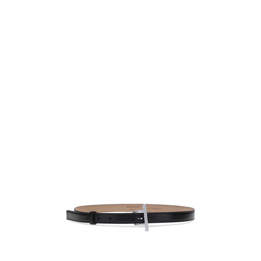Alexander McQueen Black Calf Leather Bos Taurus Regular Belt