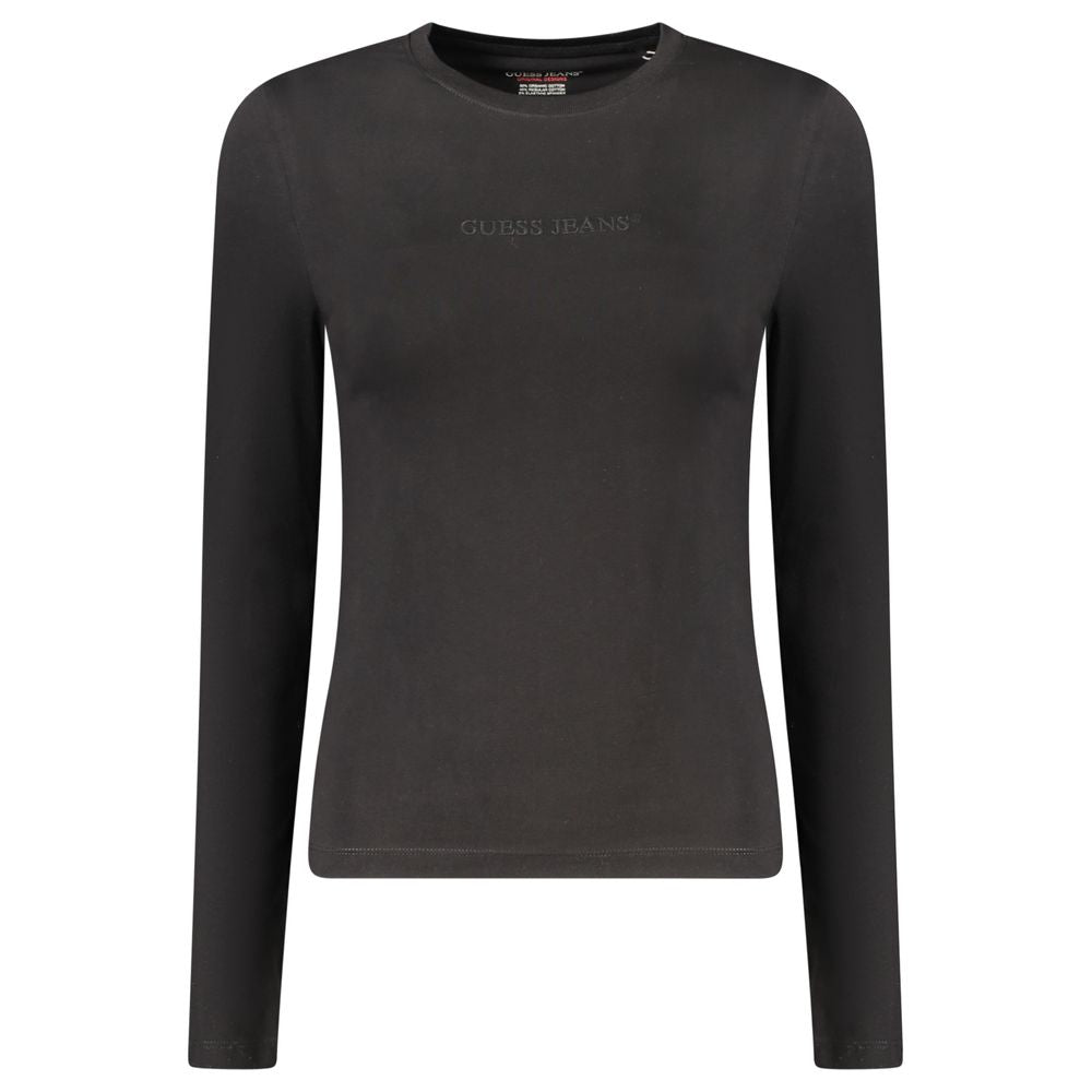Guess Jeans Black Cotton Women T-Shirt
