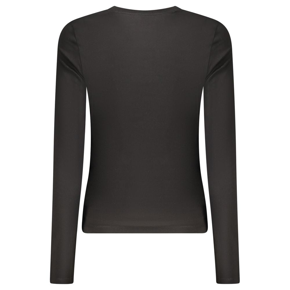 Guess Jeans Black Cotton Women T-Shirt