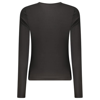 Guess Jeans Black Cotton Women T-Shirt