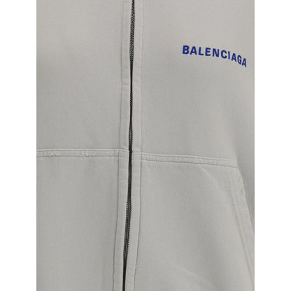 Balenciaga Gray Cotton Sweatshirt