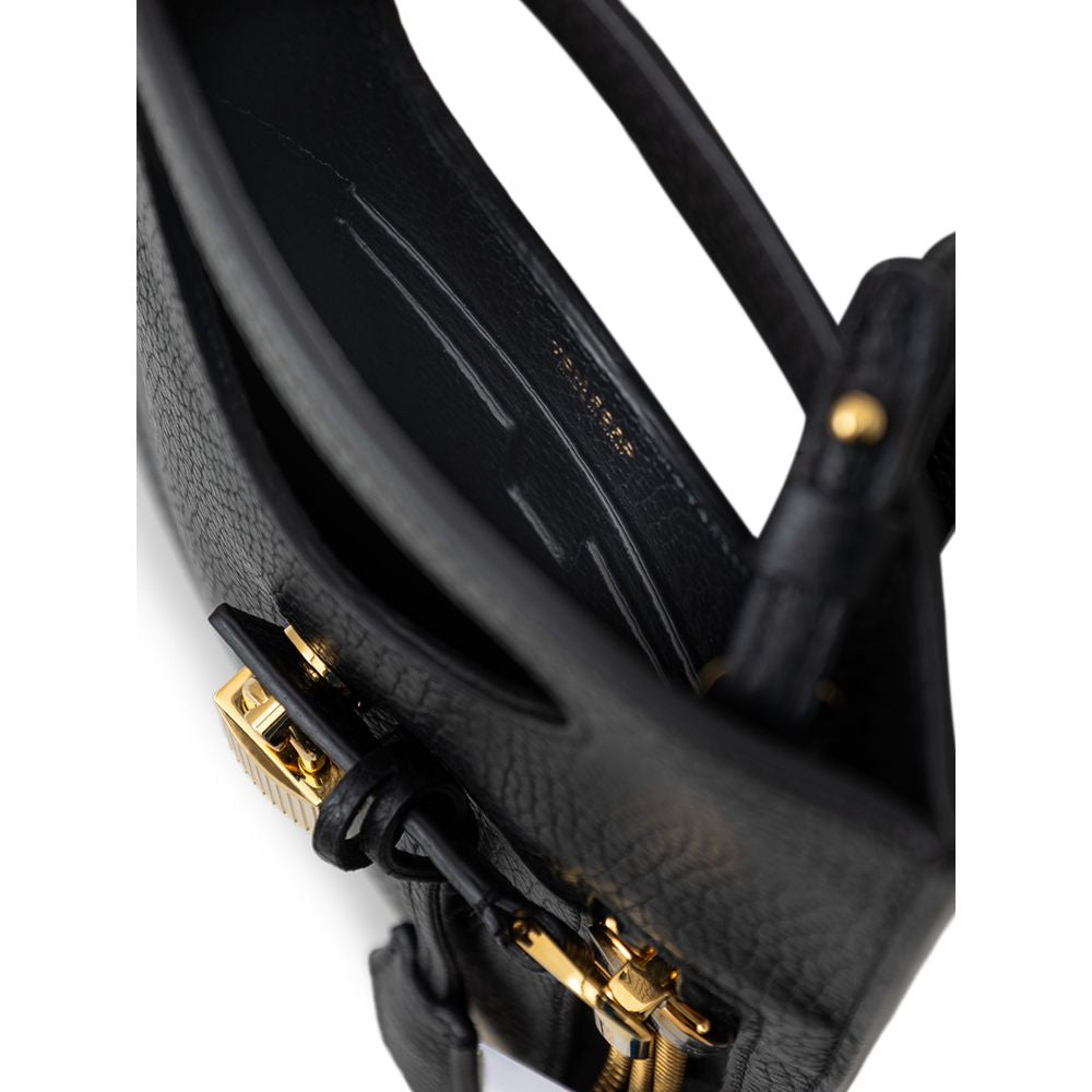 Tom Ford Black Leather Shoulder Bag