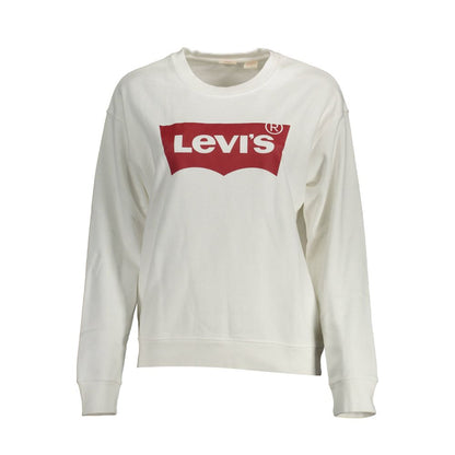Levi's White Cotton Sweatshirt