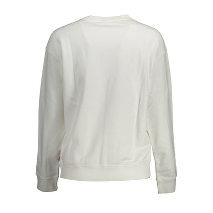 Levi's White Cotton Sweatshirt