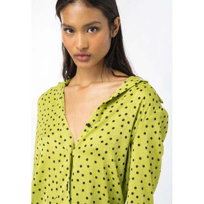 PINKO Green Polyester Shirt