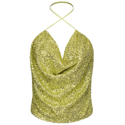 PINKO Green Polyester Women Top