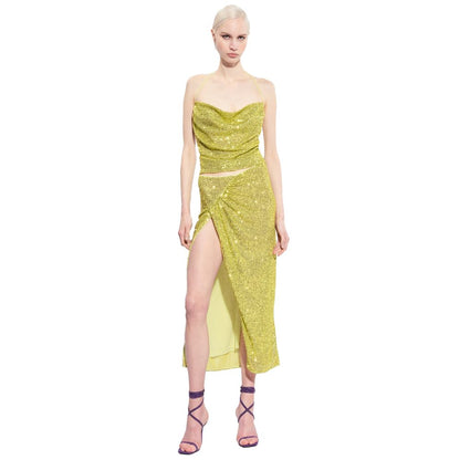 PINKO Green Polyester Women Top