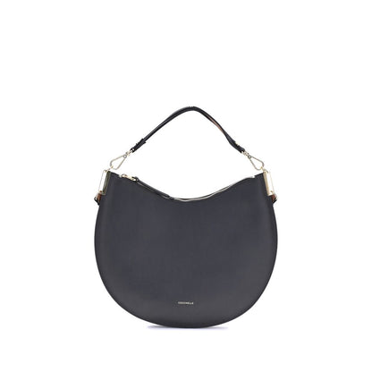 Coccinelle Black Calf Leather Bos Taurus Shoulder Bag