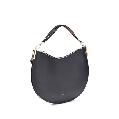 Coccinelle Black Calf Leather Bos Taurus Shoulder Bag