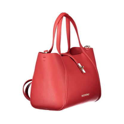 Mario Valentino Red Polyethylene Women Handbag