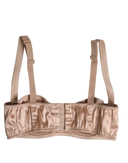 Dolce & Gabbana Pale Pink Underwired Balconette Bra Underwear