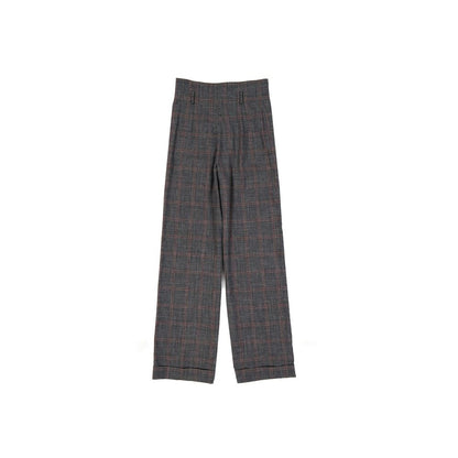 Alberta Ferretti Cotton And Wool Trousers
