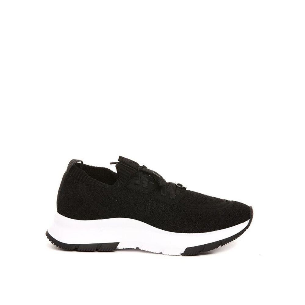 Gianvito Rossi Black Fabric Athletic Sneakers