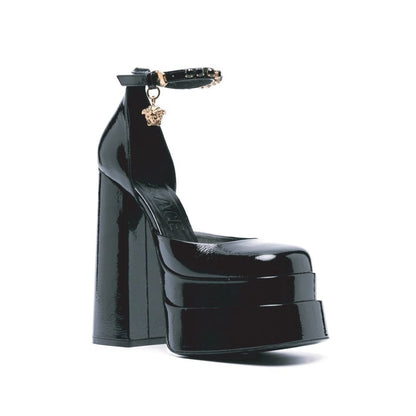 Versace Leather Platform Sandals