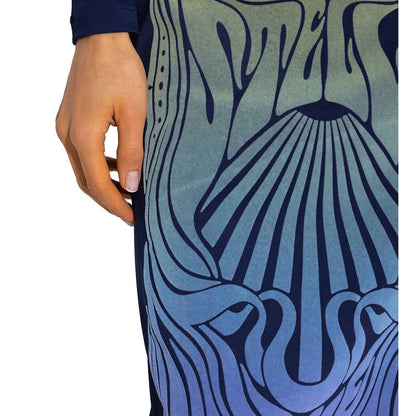 Stella McCartney Blue Polyamide Long Skirt