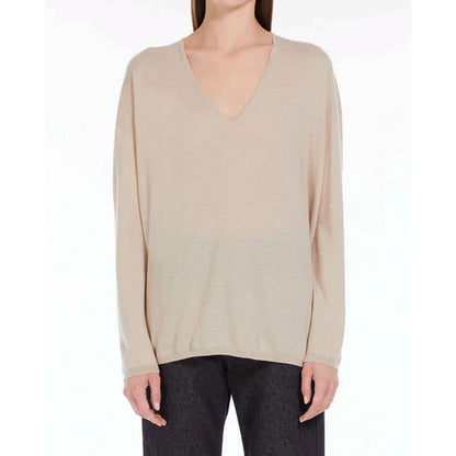 Max Mara Beige Cashmere Cashmere Sweater