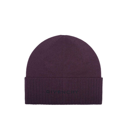 Givenchy Purple Wool Beanie