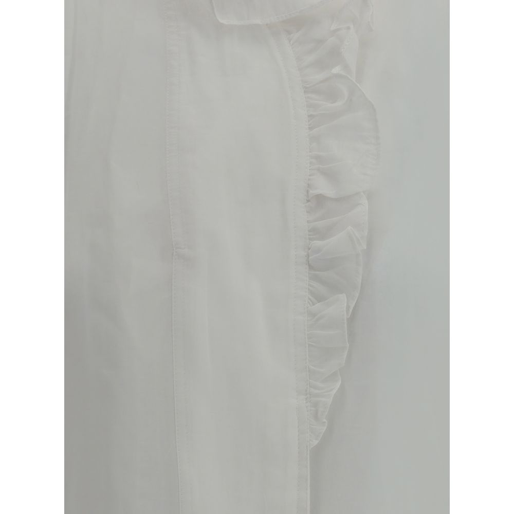 Marant Etoile White Cotton Blouse