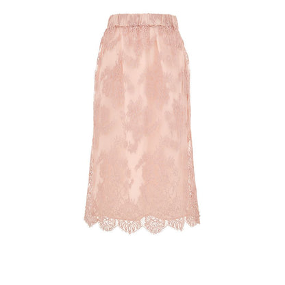 Gucci Pink Cotton Midi Skirt