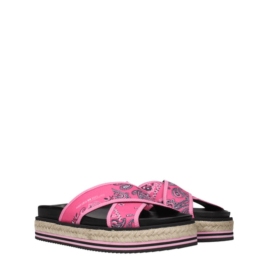 Kenzo Pink Fabric Slippers
